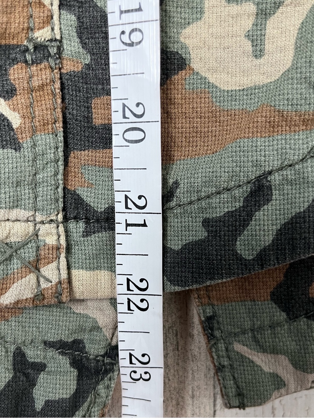 Free People Camo Blazer Jacket in Green and Brown size 8 - Picture 5 of 9